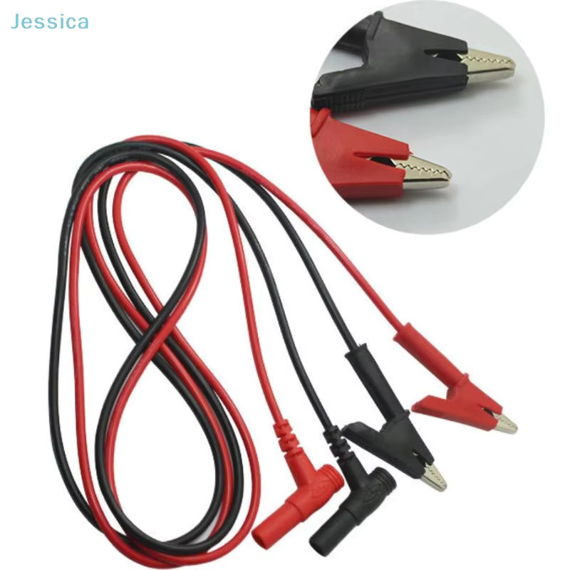 Multifunktionale Multimeter-Messleitungen mit Krokodilklemmen als Zubehör für Kondensator-Testklemmen in Rot - Bild 2