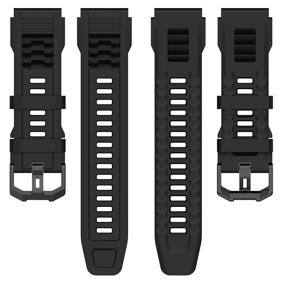 Indekos Uhrenarmband Silikon, Schwarz, Unisex - Bild 2