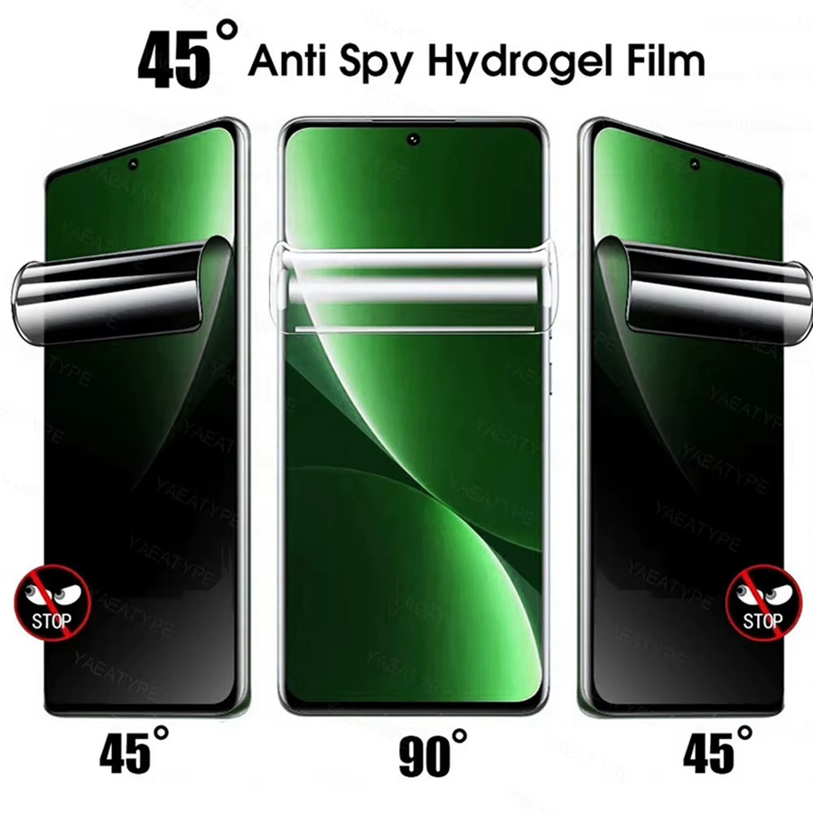 3er Pack Privatsphäre Hydrogel Schutzfolie für Samsung Galaxy M02 M02S M12 M22 M62 M13 M23 M33 M04 M14 M34 M54 M53 M42 Anti Spy Screen Protector transparent - Bild 2