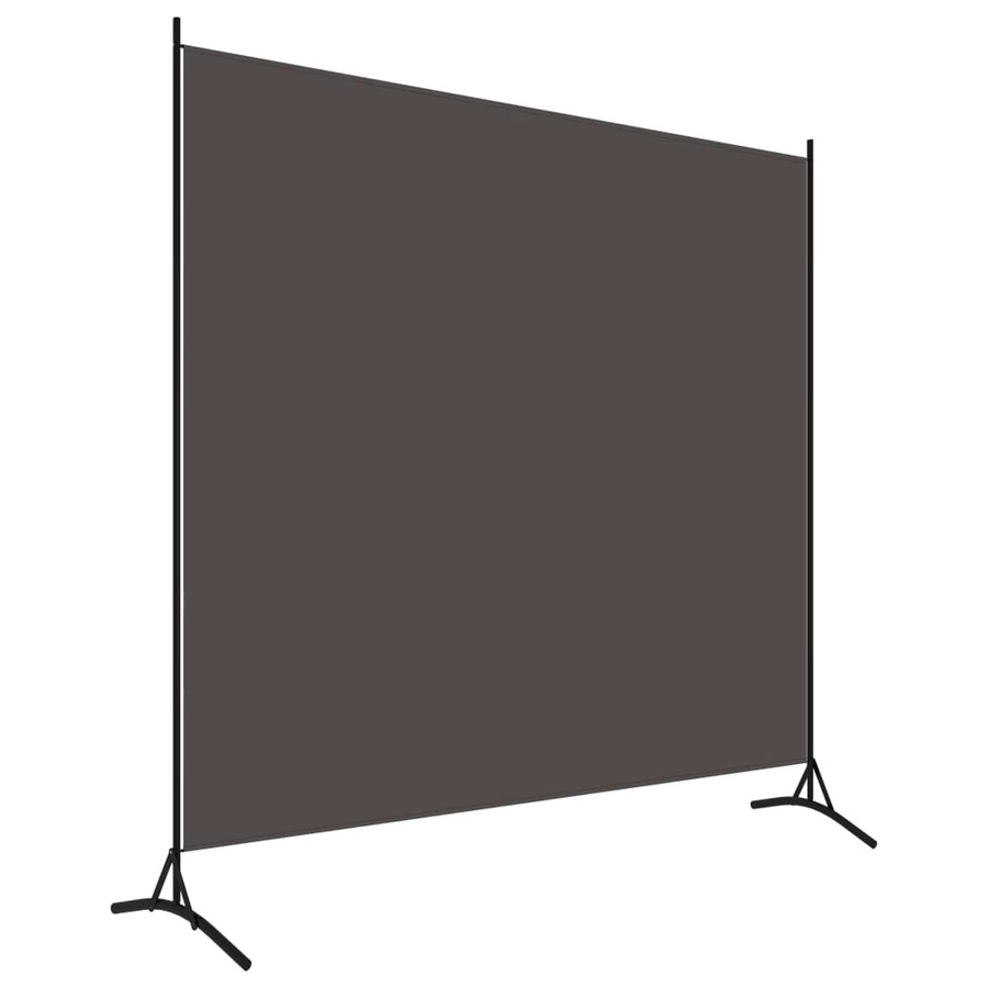 VIDAXL Paravent aus anthrazitfarbenem Polyester als beweglicher Sichtschutz, B/H: 180 x 180 cm - Bild 2