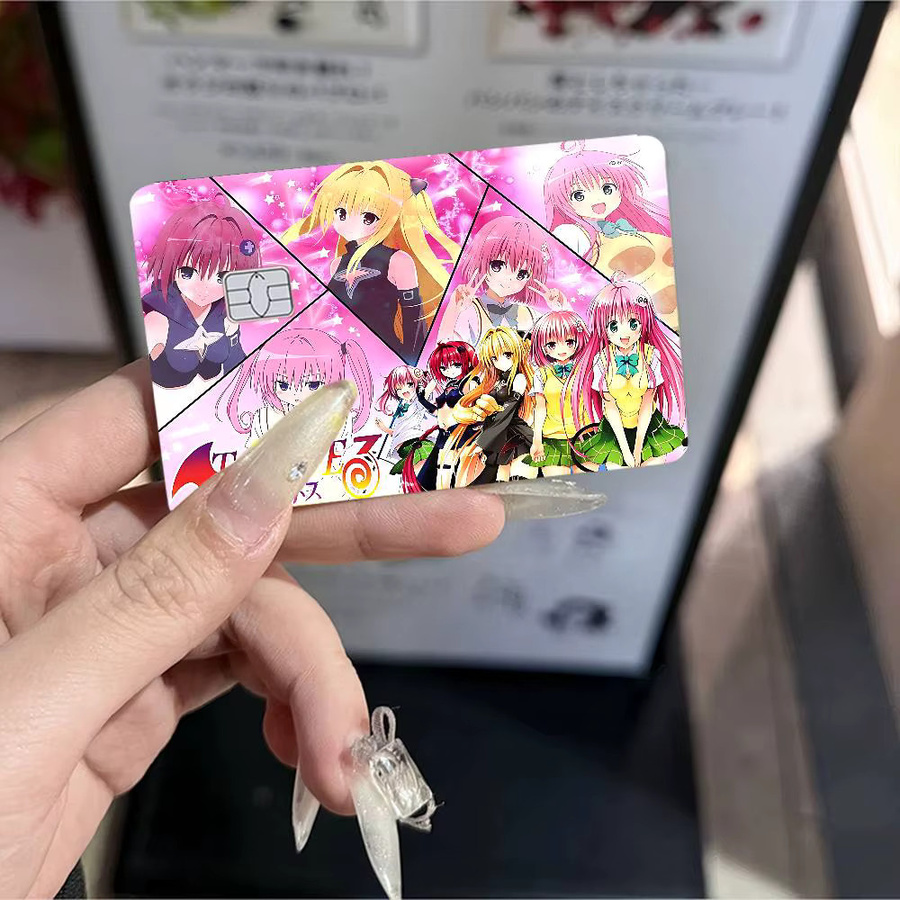 To Love-Ru Darkness Kreditkarten-Skin Aufkleber wasserfest in Multicolor für VISA und U-Bahn-Karten - Bild 6