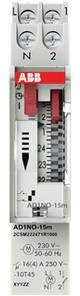 ABB AD1NO-15M Mechanische Zeitschaltuhr für DIN-Schiene, 230 V/AC, Weiß - Bild 1