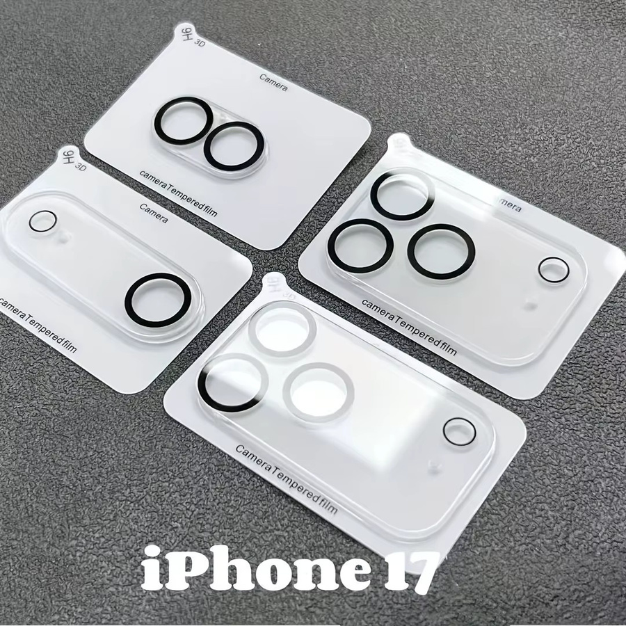 2 Stück Kamera-Schutzlinsenfolie aus Glas für Apple iPhone 17 Pro Max und iPhone 17, transparent - Bild 1