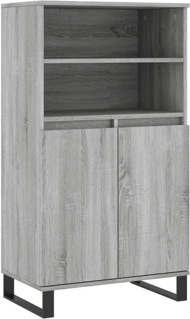 vidaXL Highboard Grau Sonoma, B/T/H: 60 x 36 x 110 cm - Bild 1