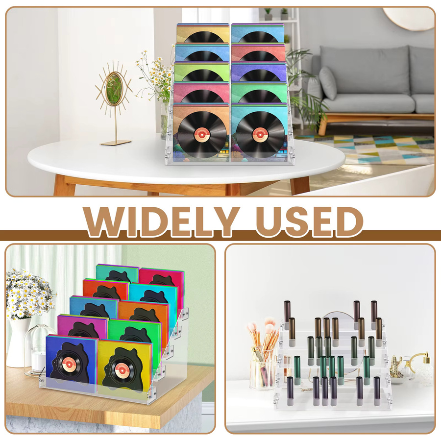 Willstar Acryl Display Stand Transparent Mehrzweck Organizer Regal für Make-Up Parfüm und Figuren - Bild 4