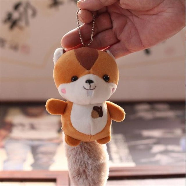 BC Pet Supplies Schlüsselanhänger Eichhörnchen Plüsch, Unisex - Bild 1