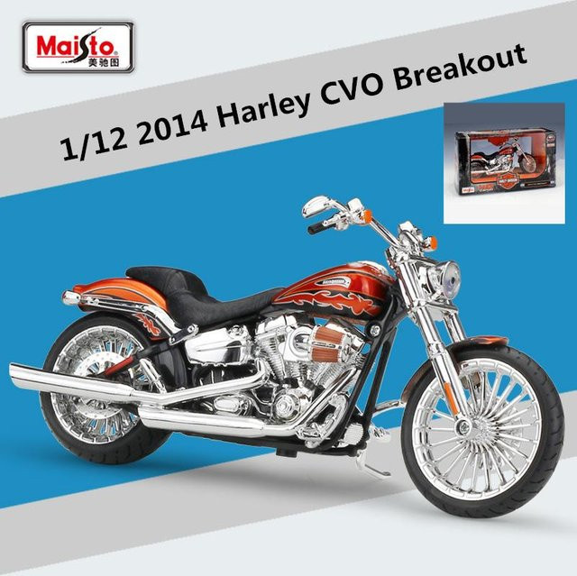 Maisto Harley-Davidson Cvo Breakout 2014, Rennmotorradmodell, 1:12, Metall - Bild 1