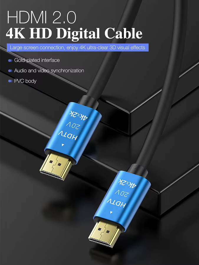Nephy HDMI 2.0 Kabel in Blau für 4K 60Hz mit HDR und High-Speed Ethernet für PS4, PS3, Xbox und Fire TV Stick - Bild 7