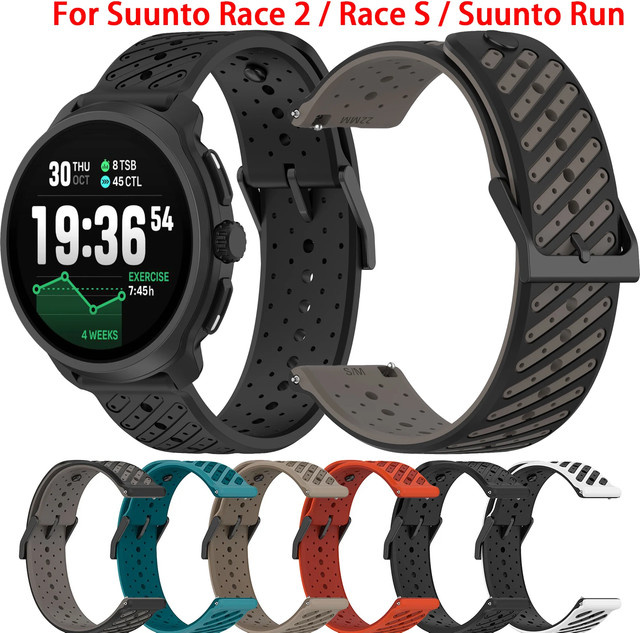 HUBANDE Uhrenarmband Silikon, 22 mm, Schwarz, Unisex - Bild 1