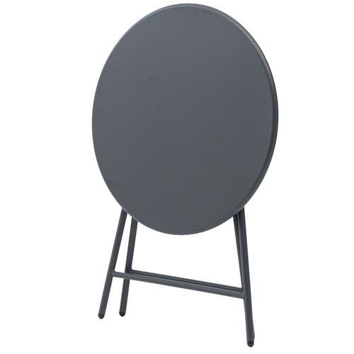 Klapptisch Rio von Sungörl in Grau und Anthrazit mit höhenverstellbarer Platte aus Stahlrohr, B/H: 70 x 73 cm - Bild 1