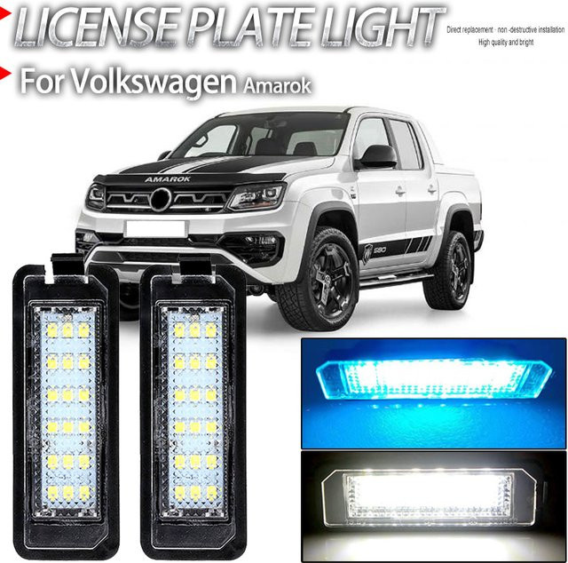 2er-Set Canbus LED Kennzeichenleuchten für Volkswagen VW Amarok - Bild 1