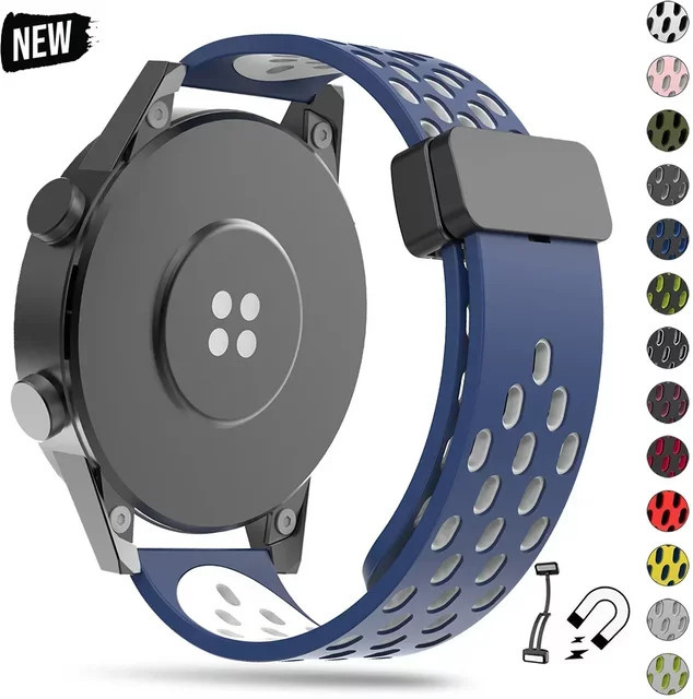 CAOWTAN Uhrenarmband Silikon, Magnetarmband, 22 mm, 20 mm - Bild 1