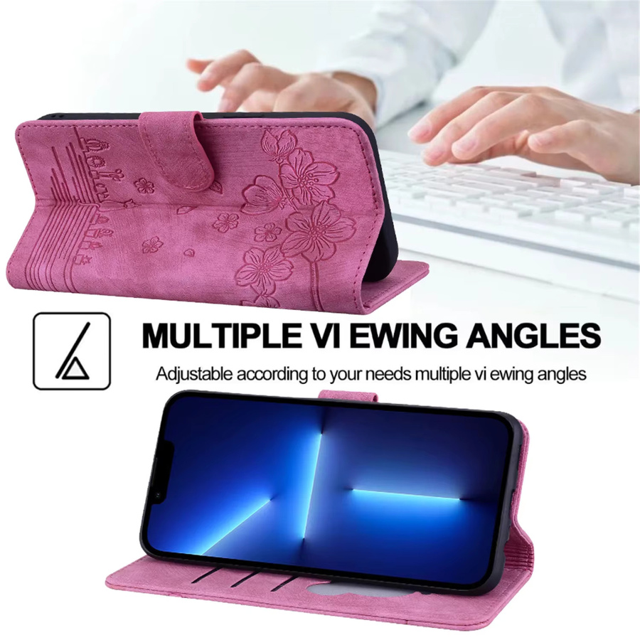Leder-Flip-Handyhülle für Samsung Galaxy S20 FE S21 S22 Plus S23 S24 S25 S26 Ultra in Braun mit Magnetverschluss und Ständerfunktion - Bild 4
