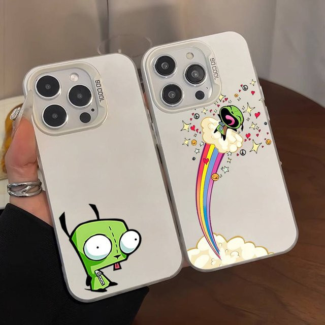 Mesuca Handyhülle mit Zim Cartoon Design für iPhone 11 bis iPhone 17 Pro Max und weitere Modelle - Bild 1