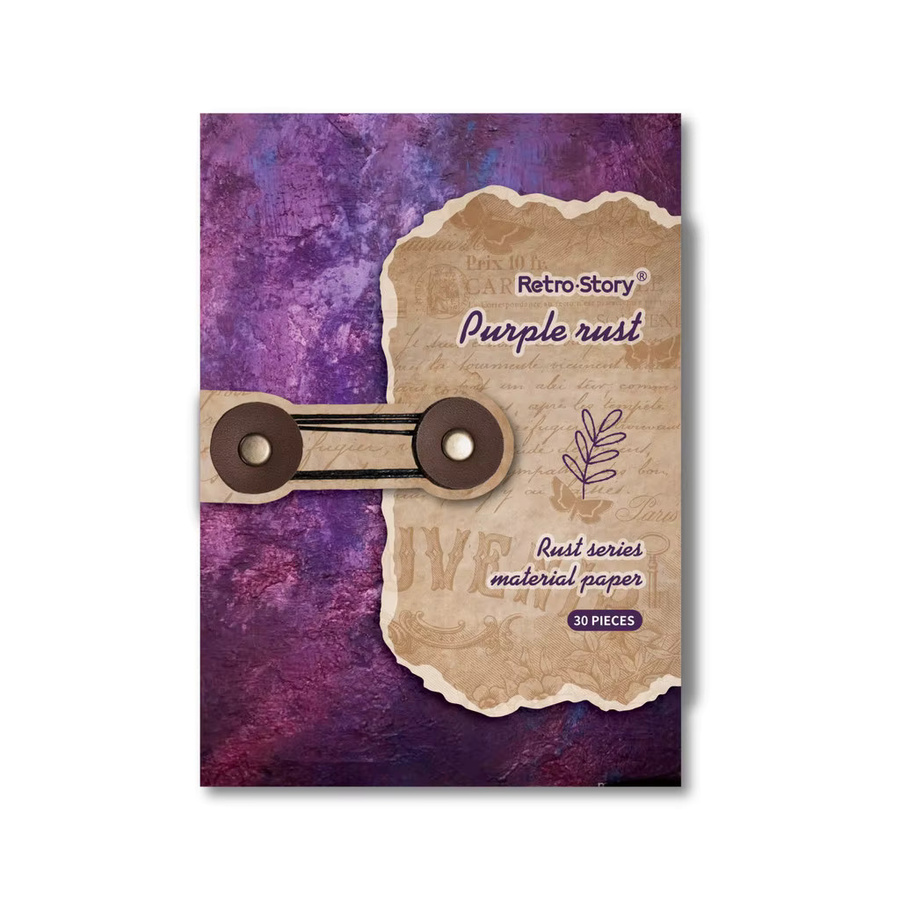 Journamm Scrapbooking-Papier Vintage Dappled with Rust für Junk Journals und Bastelarbeiten, 30 Blatt - Bild 3