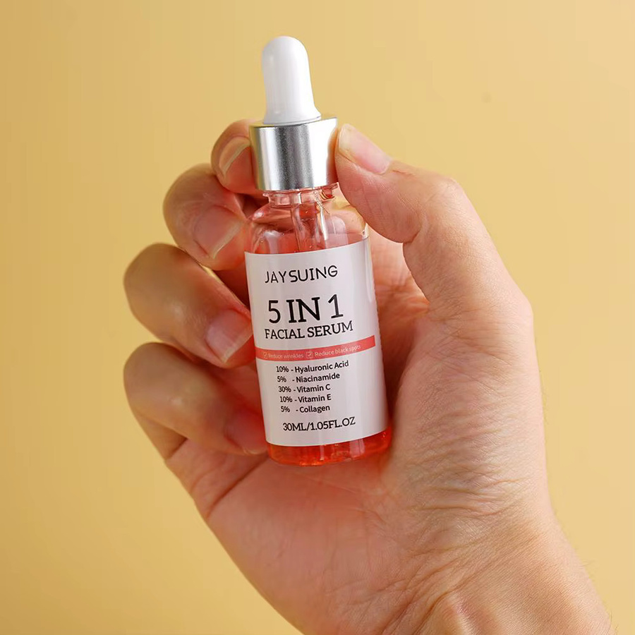 5 In 1 Gesicht Serum mit Vitamin C und Hyaluronsäure, 30 ml, Unisex - Bild 4