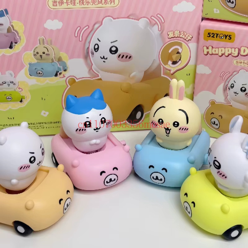 52toys Chiikawa Happy Joyride Serie, Cartoon-Figur, Usagi Hachiware Momonga - Bild 2
