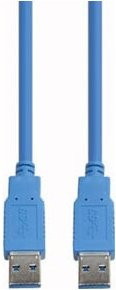 E+P Elektrik USB 3.0 Verbindungskabel AA auf USB-C, Blau, Länge: 1,5 m - Bild 1