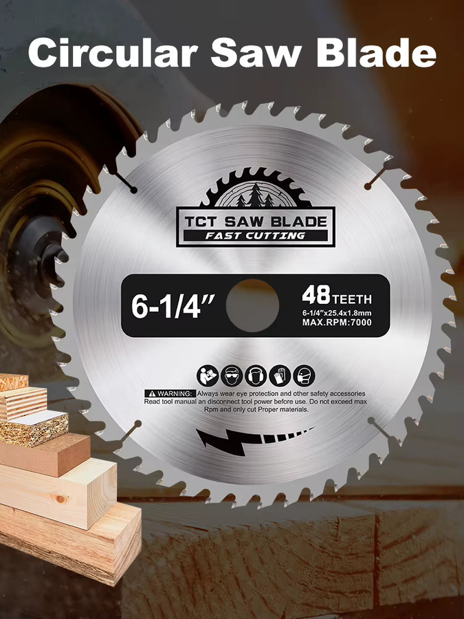 CMCP TCT Hartmetall Kreissägeblatt für Holz und Kunststoff, 48 Zähne, Durchmesser: 160 mm, Farbe: Silber - Bild 6