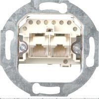 Gira Universal-Anschlussdose ISDN Kategorie 3, 2-fach, weiß - Bild 1