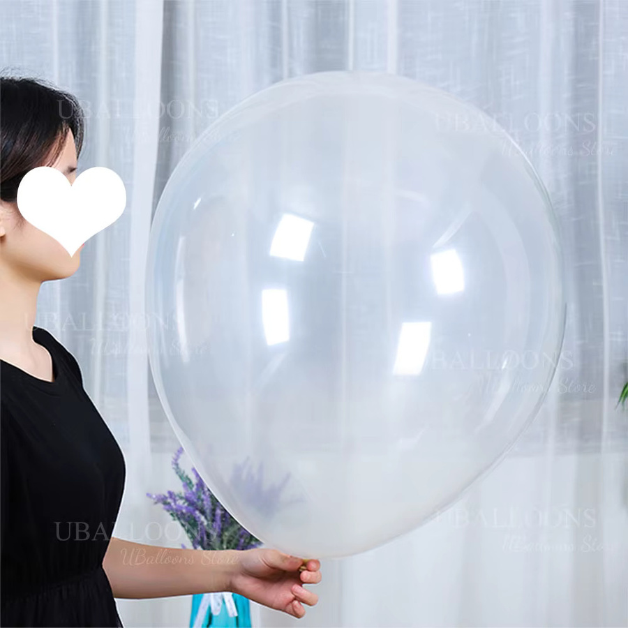 Transparente Latexballons von MicroPlush für Geburtstag, Hochzeit und Party, rund und heliumtauglich - Bild 2