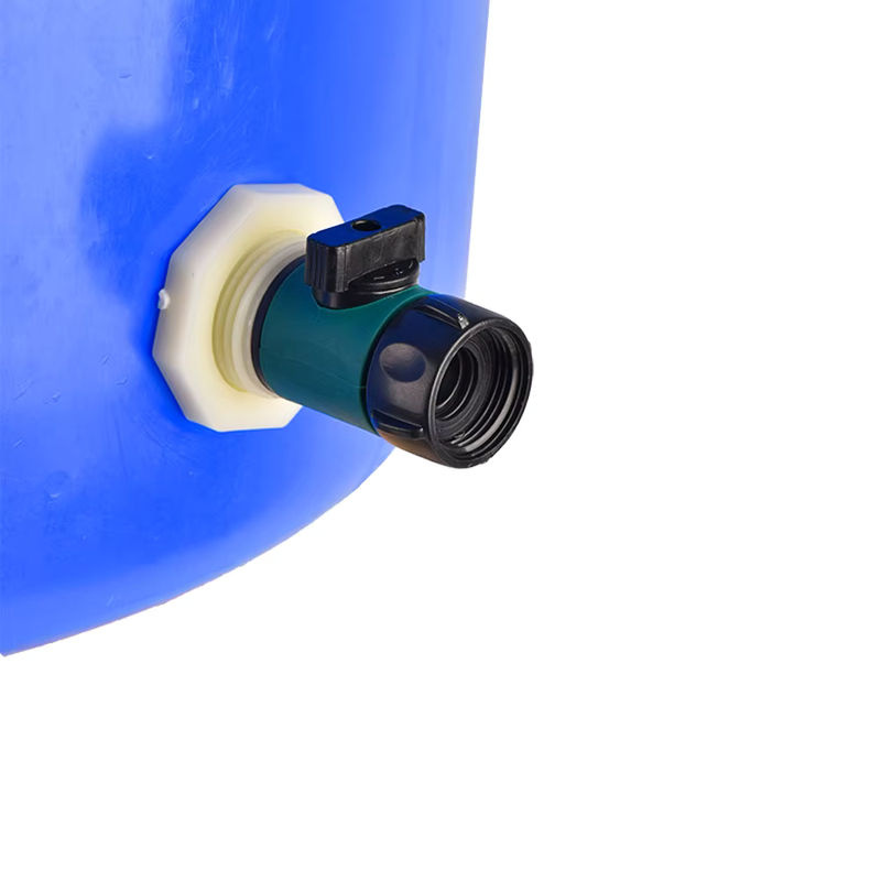 Schott Regenfass Fitting Kit aus PVC mit 3/4 Zoll Schlauchadapter und Hose Tail für Wassertanks und Pools - Bild 2