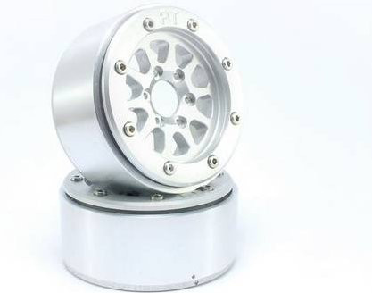 Metsafil 1:10 Crawler Felgen Gear in Silber aus Aluminium, 1 Paar - Bild 1