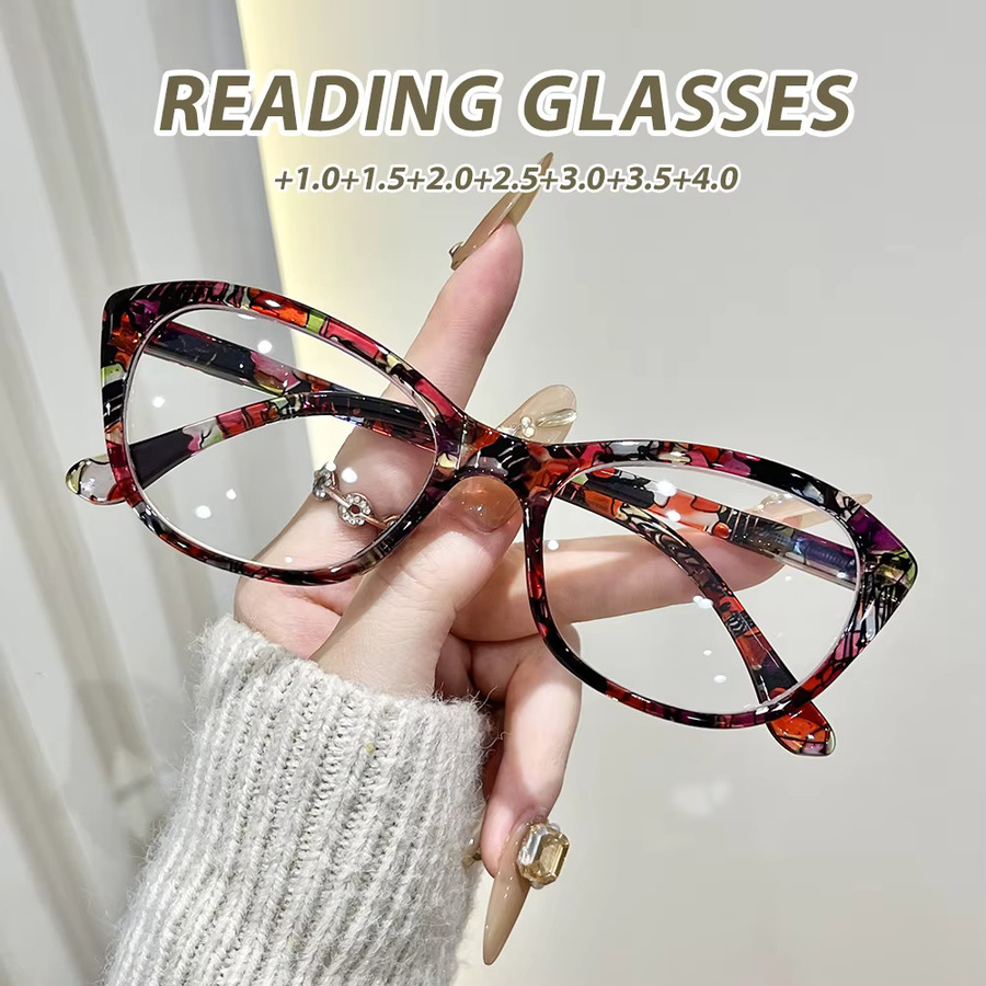 Oyalie Lesebrille Cat-Eye, Vollrand, Kunststoff, multicolour - Bild 1