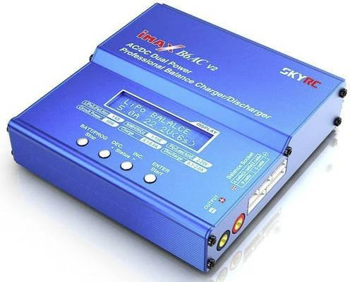 SKYRC B6AC V2 Modellbau-Multifunktionsladegerät 6A in Blau für LiPo, LiFePO, LiIon, NiMH, NiCd und Blei - Bild 1