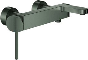 Grohe Wannen-Einhebelmischer PLUS mit Laminarstrahlregler und Sprayfunktion, Wandmontage, Gunmetal Grey - Bild 1