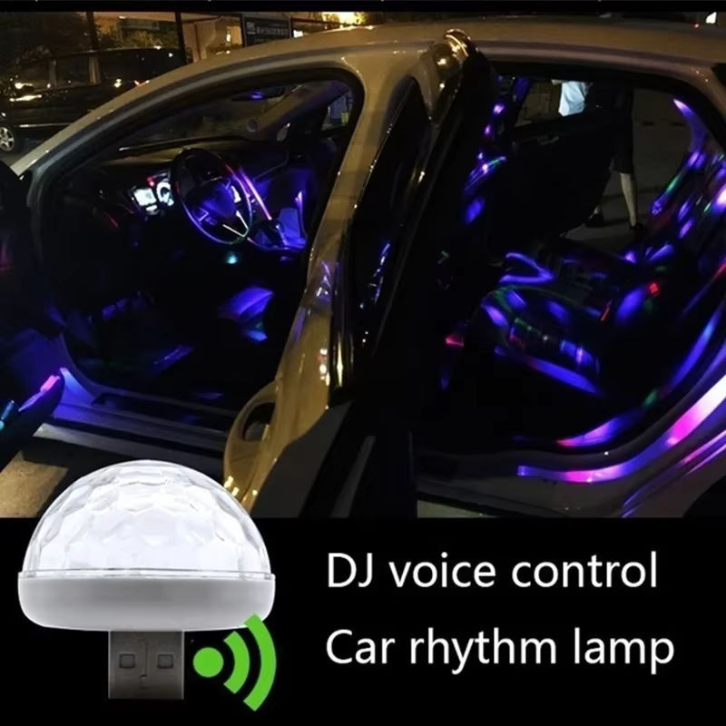 Stonego RGB LED USB Auto Innenbeleuchtung Kit in Mehrfarbig für Party und Atmosphäre - Bild 2
