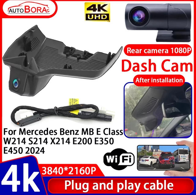 ZhuCamX 4K UHD Dash Cam Videorecorder in Schwarz für Mercedes Benz E Klasse W214 S214 X214 E200 E350 E450 2024 - Bild 1