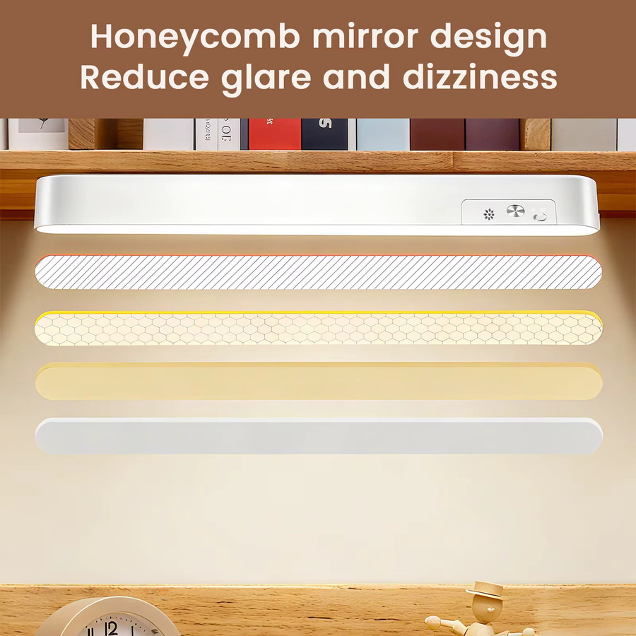 XUNATA Magnetische LED Schrankleuchte in Weiß mit USB-Anschluss, dimmbar und mit 3 Farbmodi für Schreibtisch, Kleiderschrank oder Nachtlicht, B/T/H: 28,0 x 2,8 x 1,0 cm - Bild 4