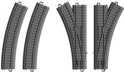 Märklin World 23401 H0 my world, Kunststoffgleis Weichen-Set, 1:87 - Bild 1