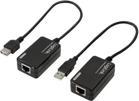 LogiLink USB-A Extender über CAT-5/6 Kabel bis zu 60 Meter in Schwarz - Bild 1