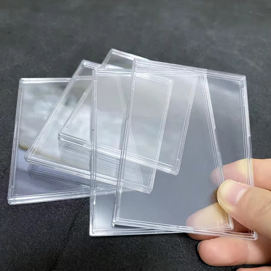 XJM Acryl-Kartenhüllen für Idol-Fotos und Spielkarten, hochtransparent und hart, 5 oder 10 Stück, Farbe: transparent - Bild 5