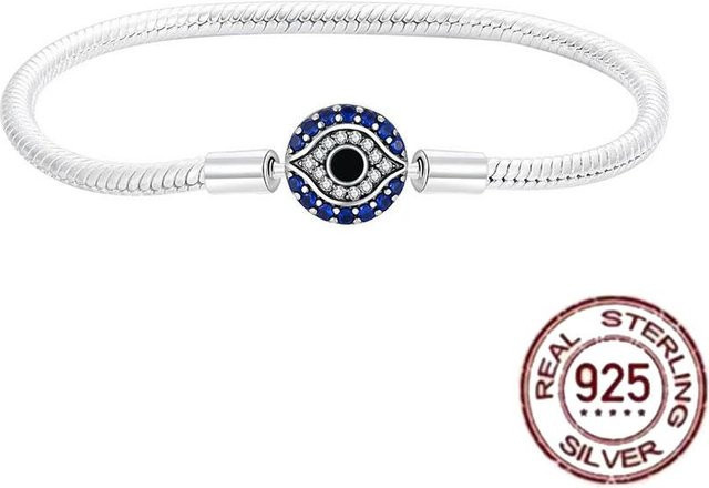 Wan Ying Charm-Anhänger 925 Silber, Zirkonia, Damen, himmelblau - Bild 1