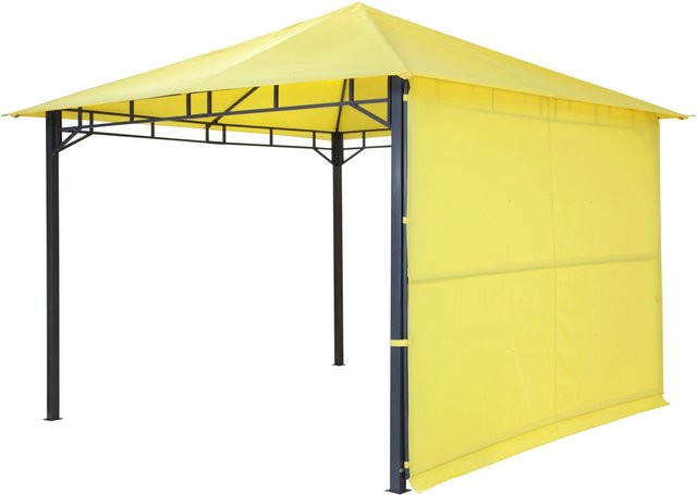 tepro Pavillon Lehua Gelb mit ausklappbarer seitlich integrierter Markise B/T: 330 x 330 cm - Bild 1
