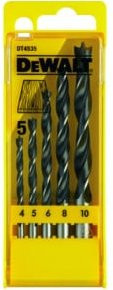 DeWalt Holz-Spiralbohrer-Set DT4535-QZ, 5-teilig, in Schwarz-Gelb-Silber - Bild 2