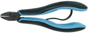 Lindström Elektronik-Seitenschneider mit ovalem Kopf in Schwarz-Multicolor, Länge: 15 cm - Bild 1