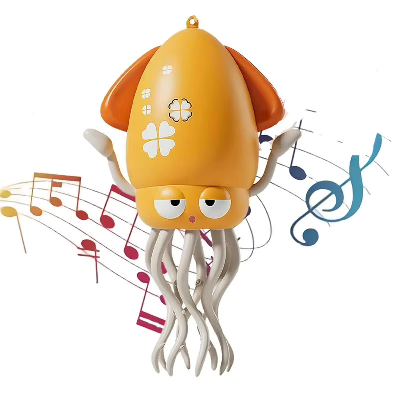 CONUSEA Oktopus Babyspielzeug mit Musik und Licht in Grün und Bunt für die Früherziehung von Kleinkindern - Bild 4