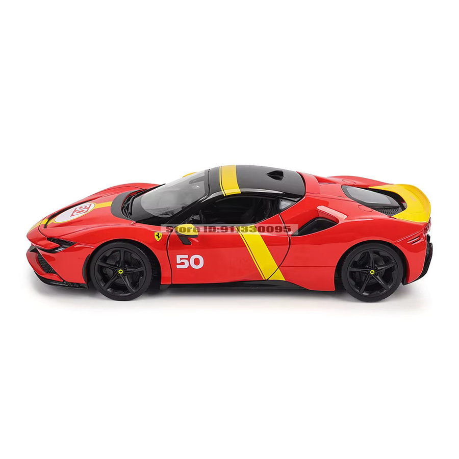 Bburago Ferrari FXXK Evo 296 GTB SF90 488 GTB SP1, Modellfahrzeug, 1:18, Metall - Bild 2