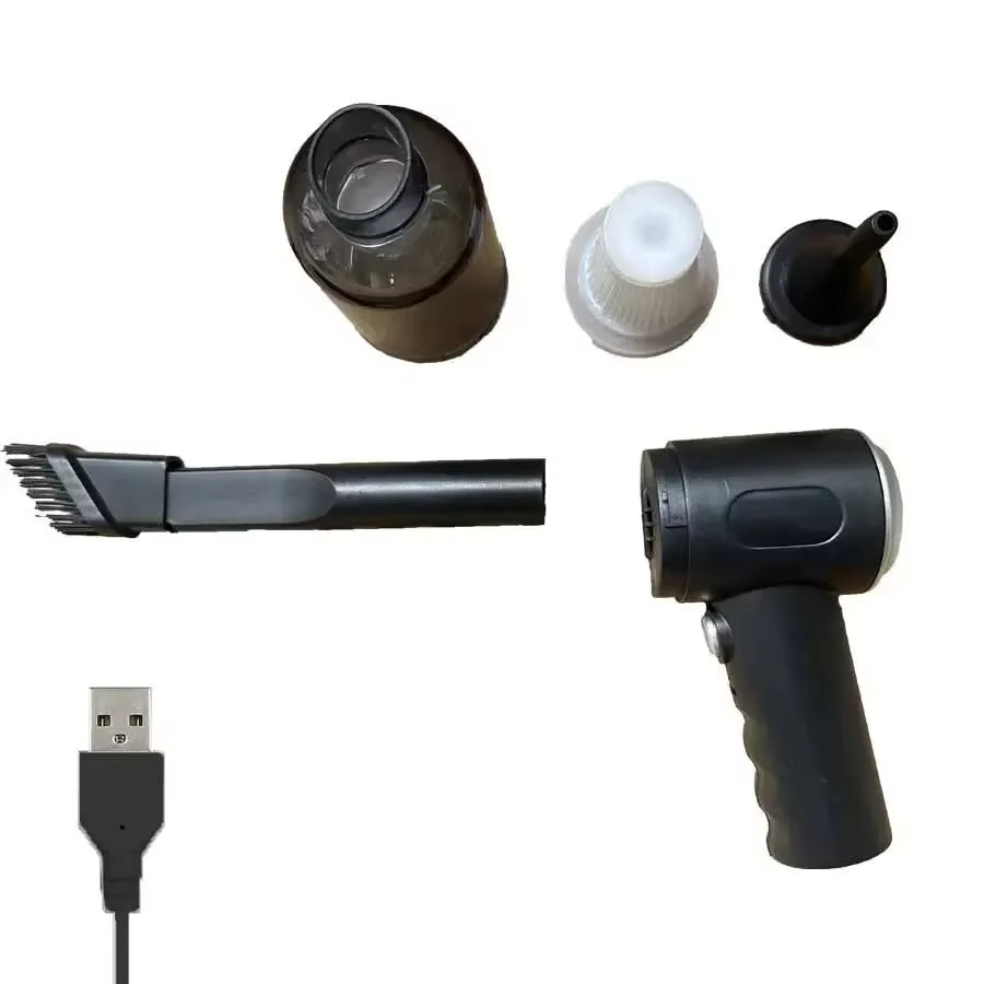 HAOYUNMA Kabelloser Mini-Autostaubsauger in Schwarz, tragbarer Nass- und Trockensauger mit USB-Ladefunktion für Auto und Haushalt - Bild 7