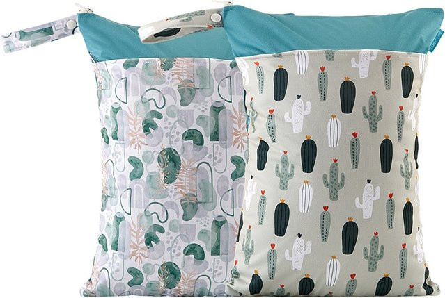 Moramona Wiederverwendbare Windeltasche für Babys, Große Wasserdichte Wet Bag aus Polyester für Badebekleidung, B/H: 30 x 40 cm - Bild 1