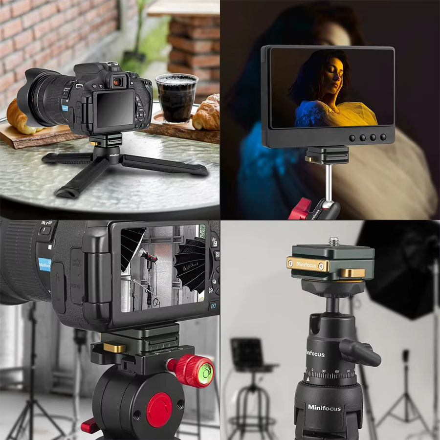 MINIFOCUS Arca Swiss Quick Release Mount Lock QR System Clamp Switch Kit in Schwarz für Stativ, Einbeinstativ und DJI Zhiyun Gimbal - Bild 2