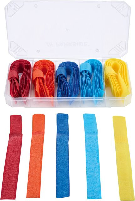 Parkside Kleinteileset Niedervolt Klett-Set in Blau und Multicolour - Bild 1