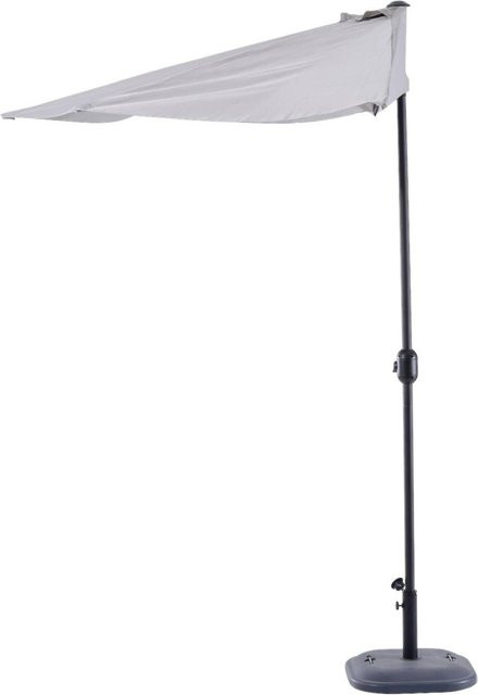 Outsunny Sonnenschirm aus Aluminium und Polyester in Grau und Schwarz, B/H/T: 150 x 249 x 293 cm - Bild 1