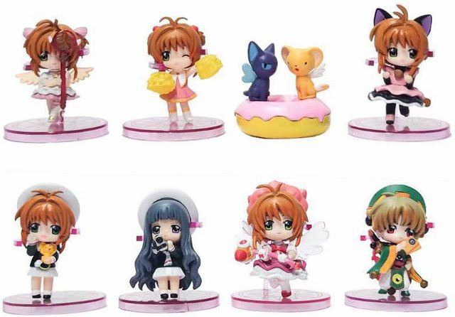 Fashnics Card Captor Sakura Actionfigur Vinyl 8-teiliges Set - Bild 1