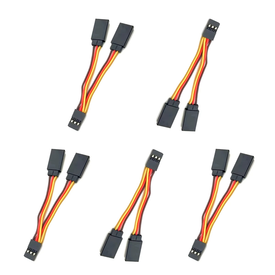 VWINRC RC Servo Y-Kabelverbinder männlich weiblich Draht Splitter, 2-teiliges Set - Bild 2