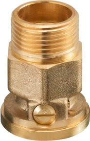 Oventrop Sperrventil SVA DN 25 Lockshield aus Messing in Gold, G 1 1/2" - Bild 1